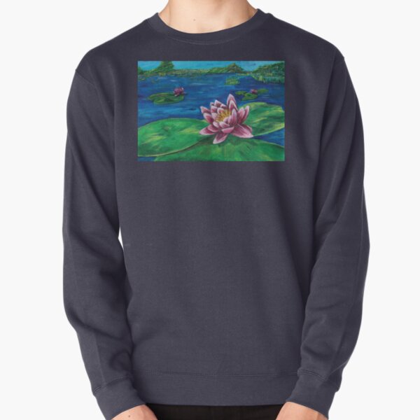 Water Lillies Pullover Sweatshirt