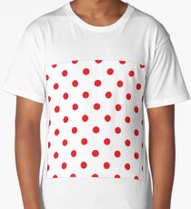 Polka dot fabric Retro vector Long T-Shirt
