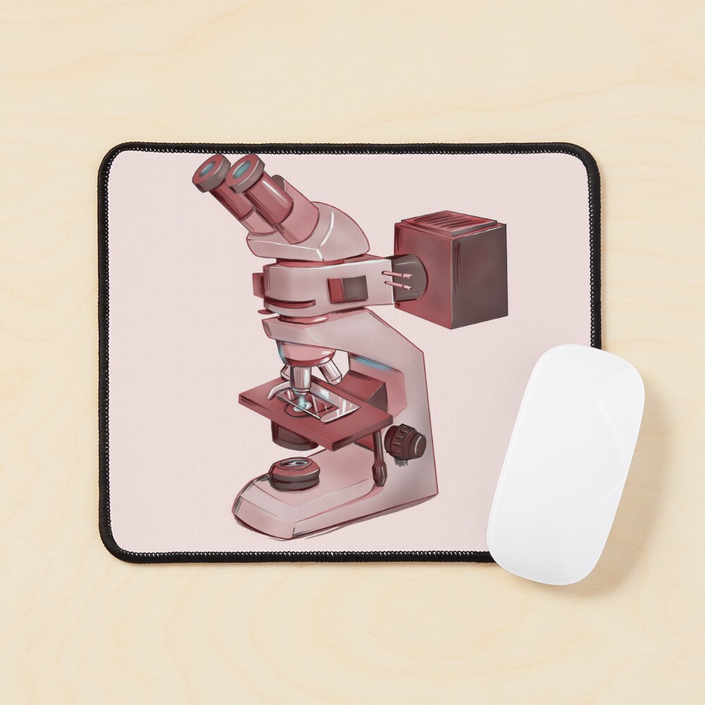 "Pink microscope" Sticker for Sale by TrailMixArt | Redbubble