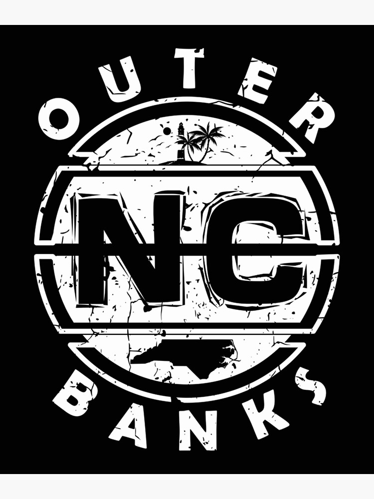 "Outer Banks NC North Carolina State Map USA" Poster for Sale by