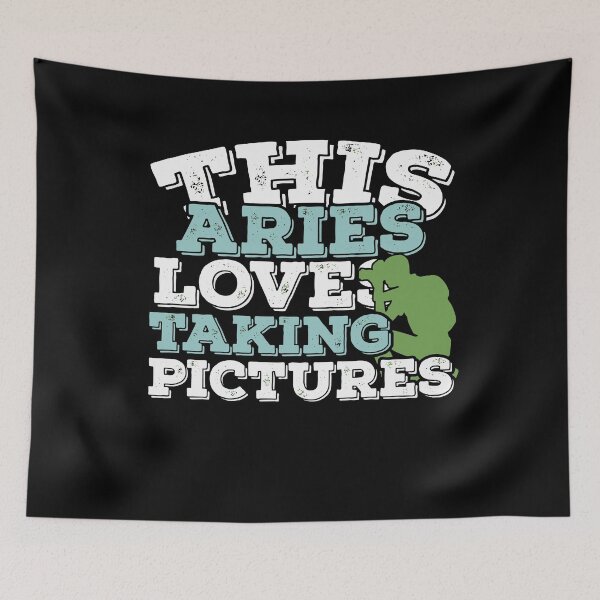Item preview, Horoscope Zodiac Sign Aries Loves Taking Pictures designed and sold by TheCrazyBear.