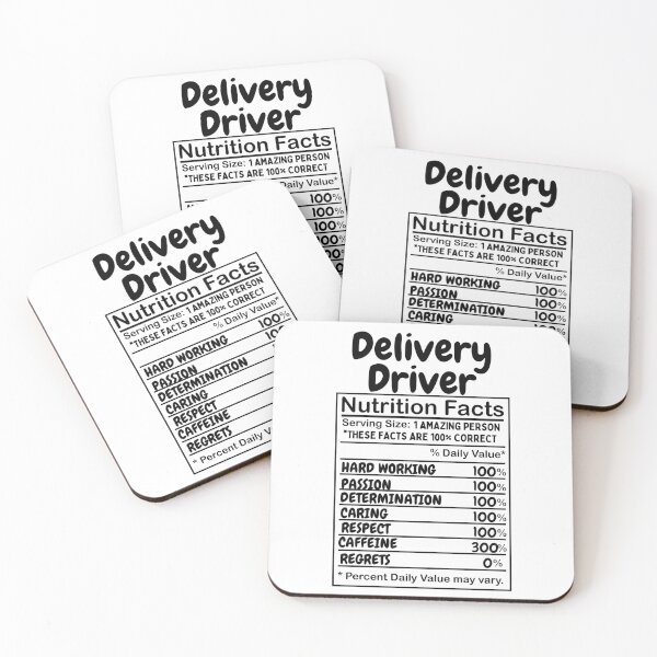 Item preview, Delivery Driver Nutrition Facts | Delivery Driver Appreciation designed and sold by deliverylife.