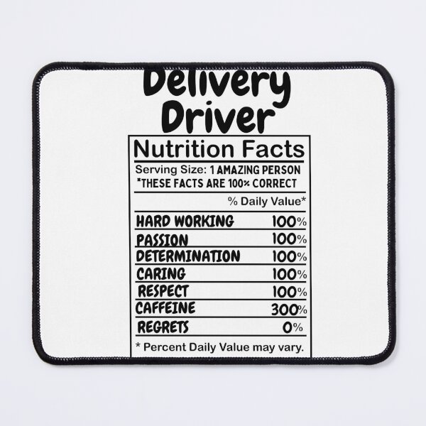 Item preview, Delivery Driver Nutrition Facts | Delivery Driver Appreciation designed and sold by deliverylife.