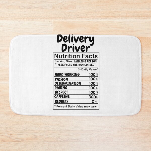 Item preview, Delivery Driver Nutrition Facts | Delivery Driver Appreciation designed and sold by deliverylife.
