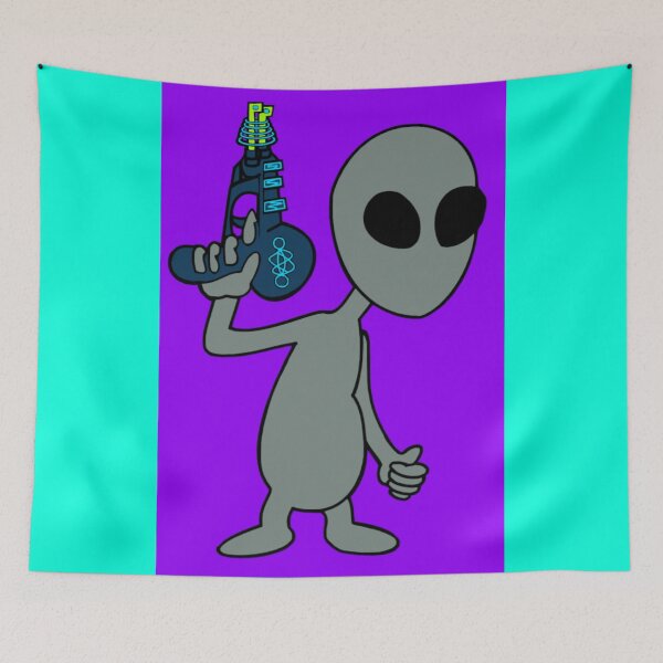 Item preview, Alien with ray gun designed and sold by AverageArtist1.