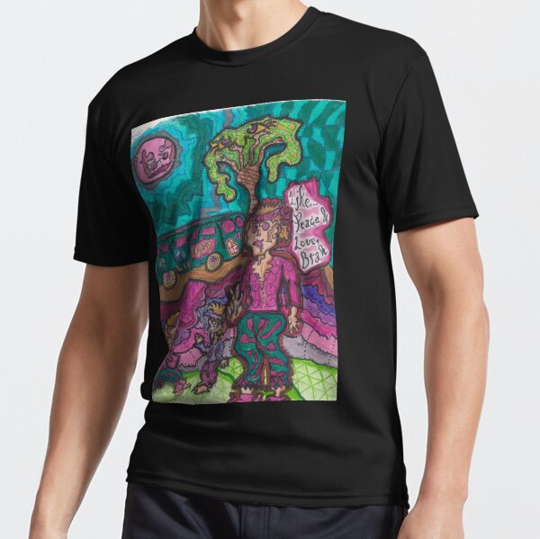 Hippies : paix et amour T-shirt respirant