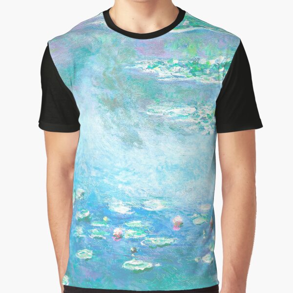 Vista previa del artículo con la obra «Pintura impresionista francesa Aqua Nenúfares de Claud Monet», diseñado y vendido por Jaydee001.