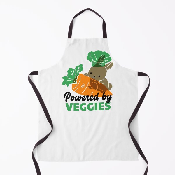 Item preview, Powered By Veggies | Cute Bunny | Fun Vegan Vegetarian designed and sold by DevlynnDesigns.