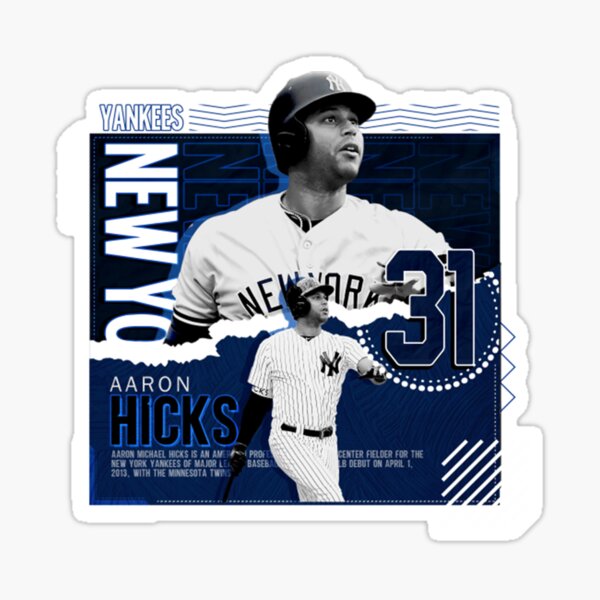 Aaron Hicks #31 Jersey Number Sticker for Sale by StickBall