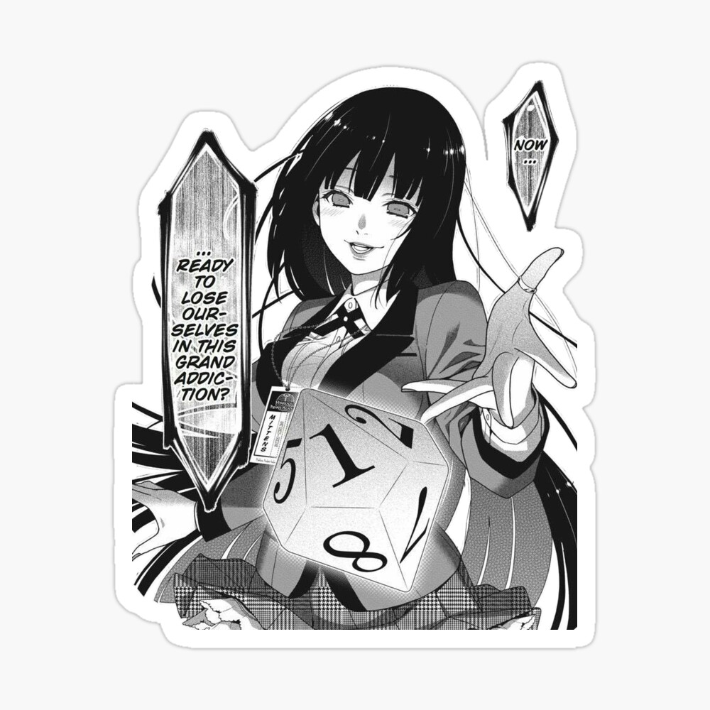 Kakegurui Anime Sticker - Kakegurui Anime Manga - Discover & Share