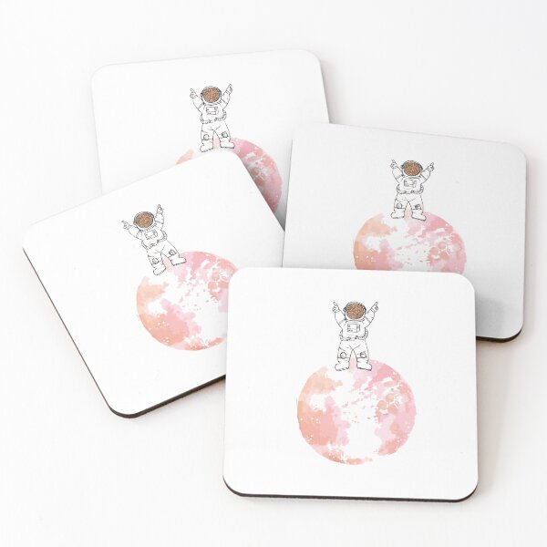 Item preview, Astronaut and the Moon | Dusty Pink Moon designed and sold by EPOOCH.