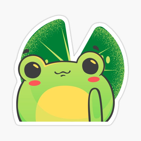Lily Frog Suncatcher Decal Sticker