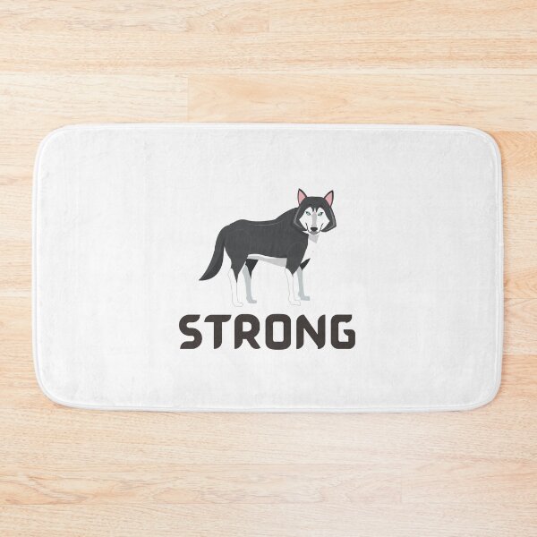 Item preview, The strong black and white wolf designed and sold by Mount Rock.