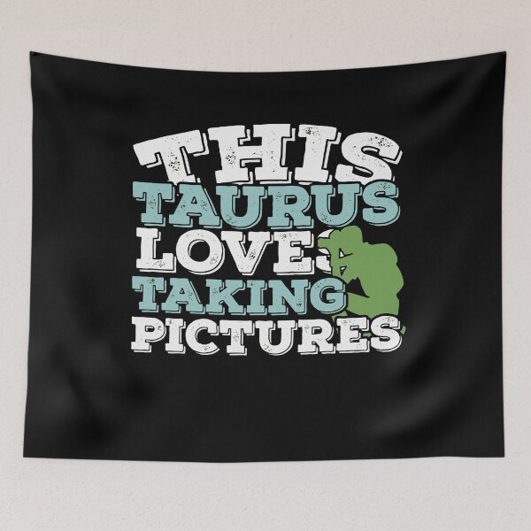 Item preview, Horoscope Zodiac Sign Taurus Loves Taking Pictures designed and sold by TheCrazyBear.