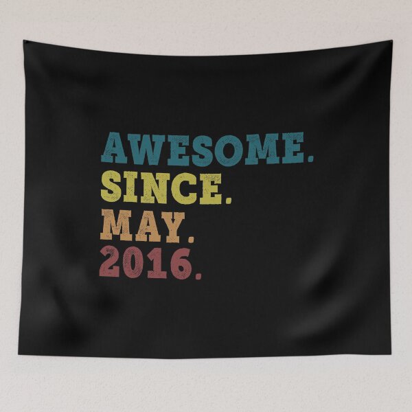 Item preview, Awesome Since May 2016 Retro Vintage 6th Birthday Gift designed and sold by designbychow.