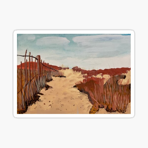 Marcher sur la plage Sticker