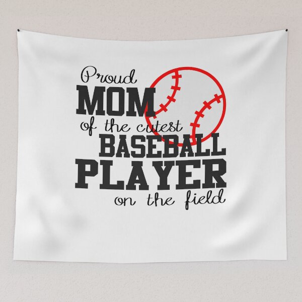 Item preview, Proud Mom Of The Cutest Baseball Player On The Field designed and sold by adametzb.