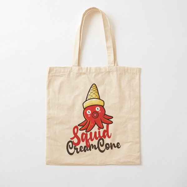 Squid Cream Cone Cotton Tote Bag