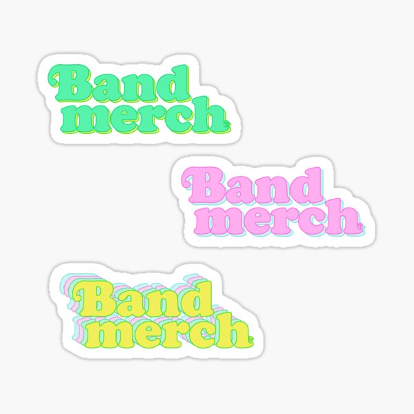 Retro band merch Sticker