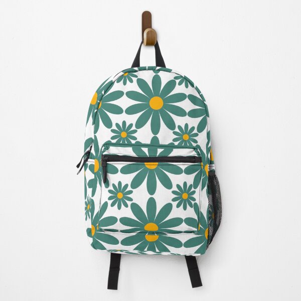 Item preview, Flower Grid In Turquoise & Yellow designed and sold by SimplyByNatasha.