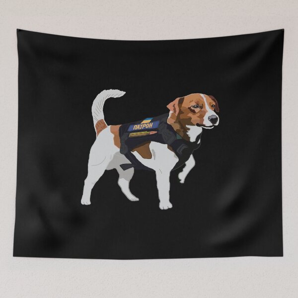 Item preview, Chernihiv dog Patron DSNS Ukrainian Jack Russell Terrier designed and sold by Aide.