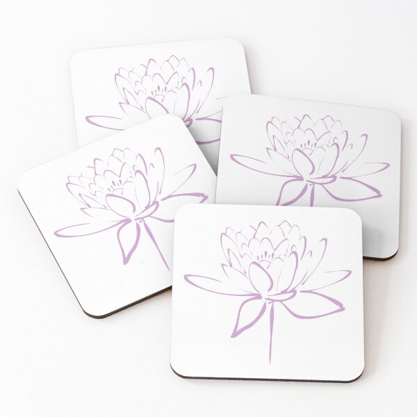Item preview, Lotus Flower Calligraphy (Lavender) designed and sold by Makanahele.
