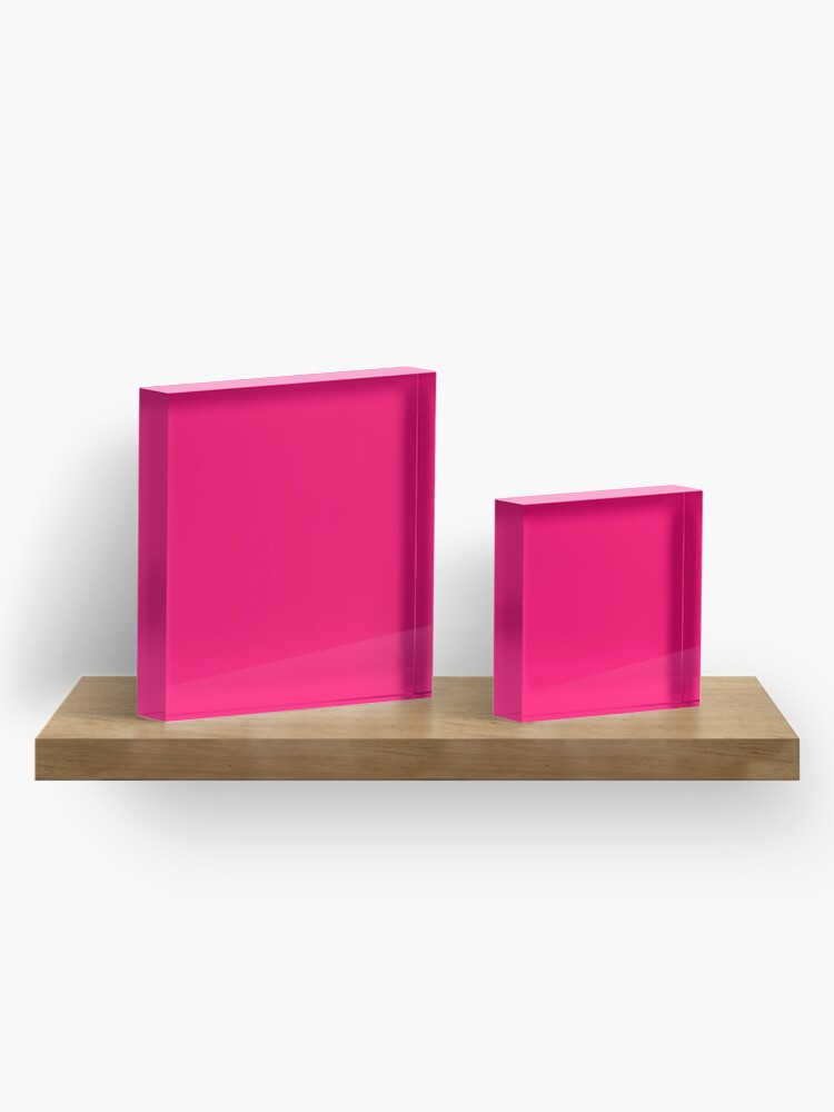 Alternate view of Super Bright Fluorescent Pink Neon Acrylic Block