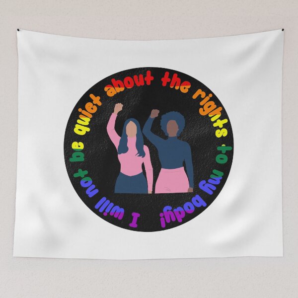 Item preview, I will not be quiet about the rights to my body pride flag colors designed and sold by Zevy-Darling.