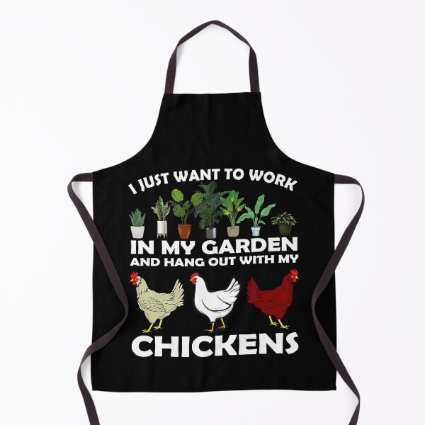 Item preview, I Just Want To Work In My Garden And Hang Out with Chicken designed and sold by tamara-art.