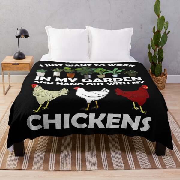 Item preview, I Just Want To Work In My Garden And Hang Out with Chicken designed and sold by tamara-art.
