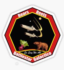 bears beetsb attlestar galactica Sticker