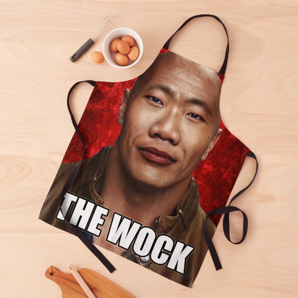 HQ The Wock Meme ( Asian Dwayne the Wok Johnson / John Xina social credit)  iPad Case & Skin for Sale by fomodesigns