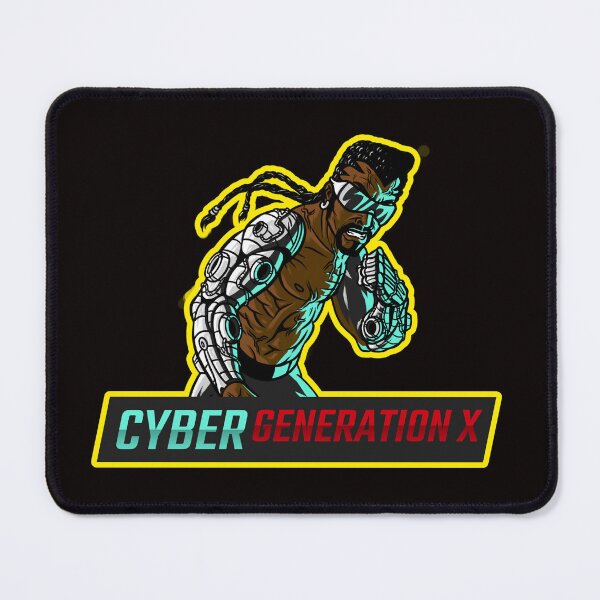Artikelvorschau, CYBER GENERATION X hübscher Cyborg mit schwarzer Brille entworfen und verkauft von LargeShop.