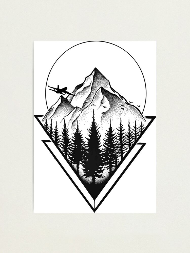 AR-540 Temporary Tattoo - Triangle Mountains | Elephant Bookstore