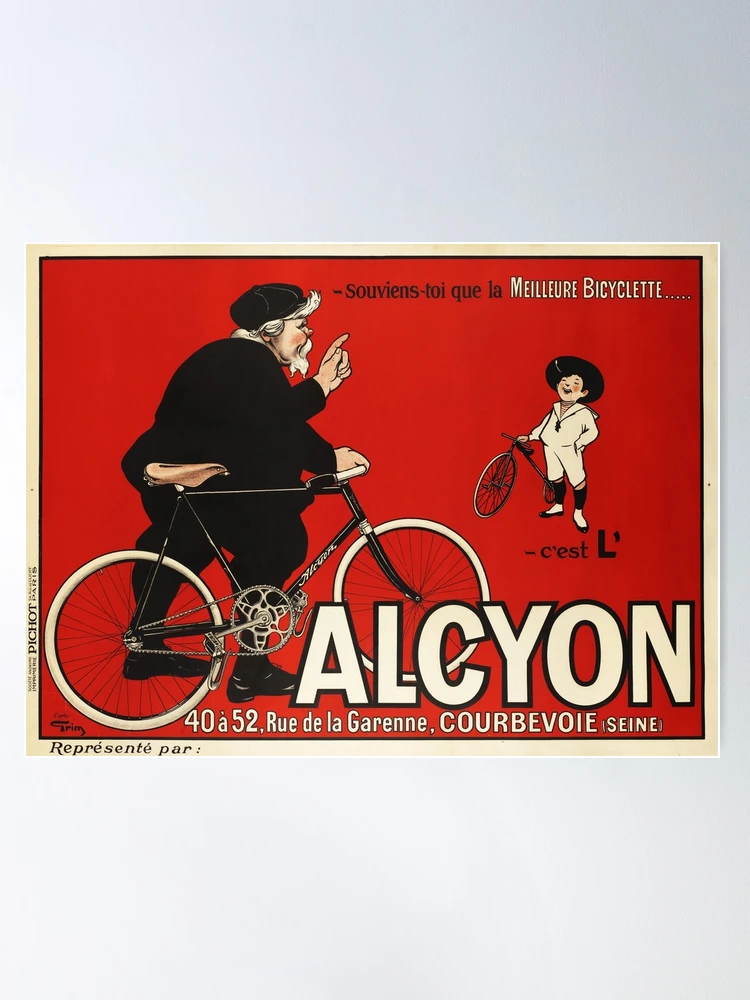 ALCYON CYCLES French Bicycle Manufacturer 1901 Vintage Advertising
