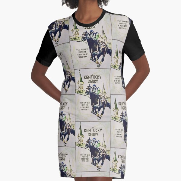 It's Kentucky Derby Time Again! Graphic T-Shirt Dress
