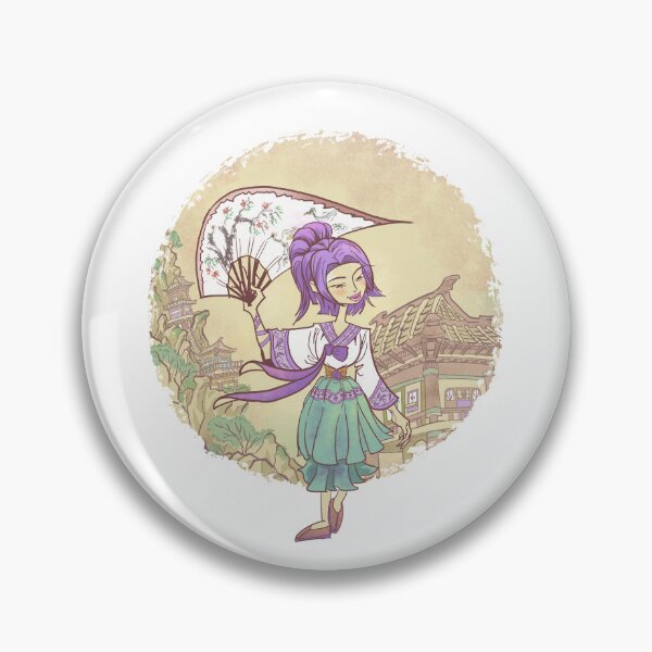 Item preview, A Korean Woman Walking on the Wonderful View of Korea designed and sold by artredstar.