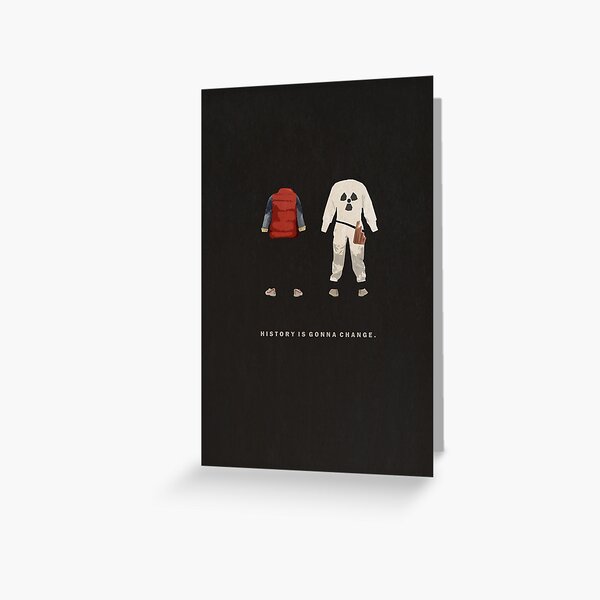 Back to the Future Greeting Card