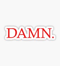 DAMN. Kendrick Lamar Album Design Sticker