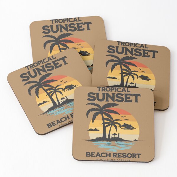 Item preview, Tropical Sunset, Beach Resort, Good time forever designed and sold by taherismail.