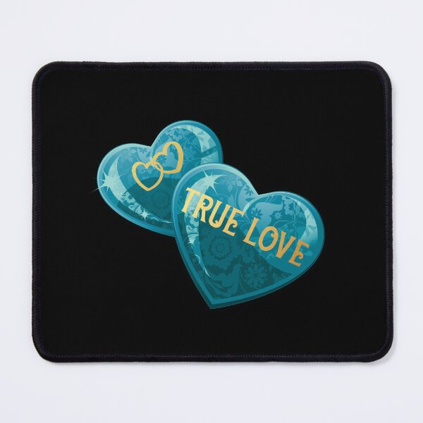 Item preview, True Love Heart Gems (Aqua on Black) designed and sold by PawsitiveMum.