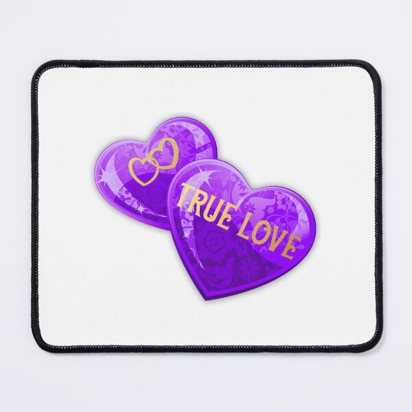 Item preview, True Love Heart Gems (Purple on Bright Purple) designed and sold by PawsitiveMum.