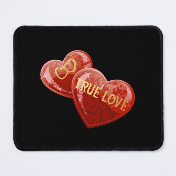 Item preview, True Love Heart Gems (Ruby Red on Black) designed and sold by PawsitiveMum.