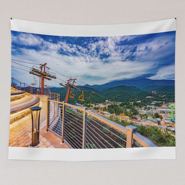 Item preview, View Of Gatlinburg Tennessee Smoky Mountains Skylift Park Skybridge designed and sold by DaveFilm.