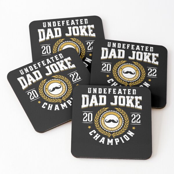 Item preview, Undefeated Dad Joke Champion Funny Bad Puns Father's Day designed and sold by Zulfiqqar.