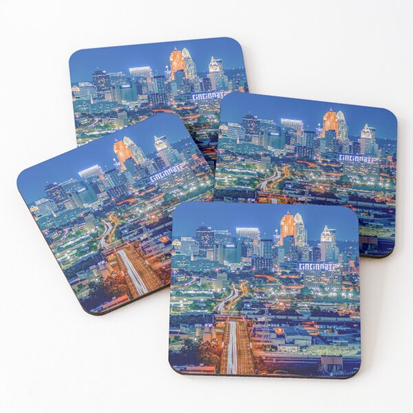Item preview, View Of The Cincinnati Ohio Skyline From 8th Street designed and sold by DaveFilm.