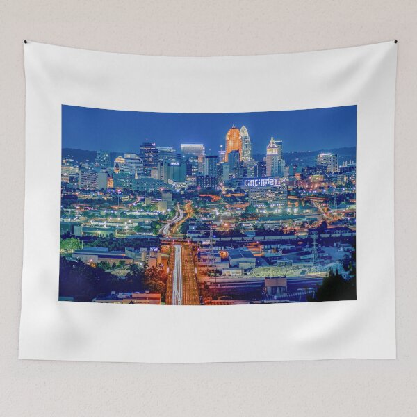 Item preview, View Of The Cincinnati Ohio Skyline From 8th Street designed and sold by DaveFilm.