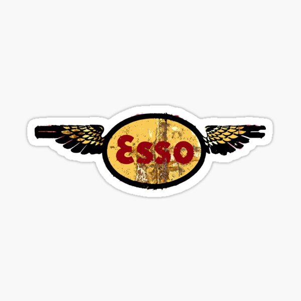 ESSO EXXON VINTAGE AVIATION SIGNE GRAPHIQUE Sticker
