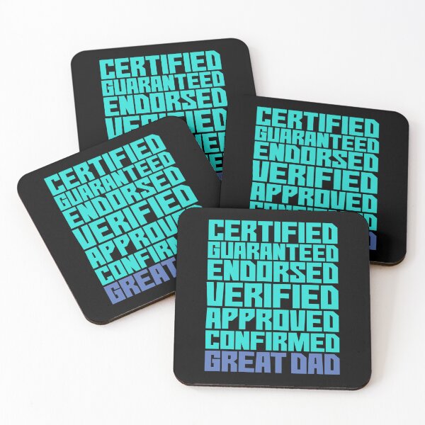 Item preview, Certified, Guaranteed, Endorsed, Verified, Approved, Confirmed Great Dad-2 designed and sold by studiohfy.