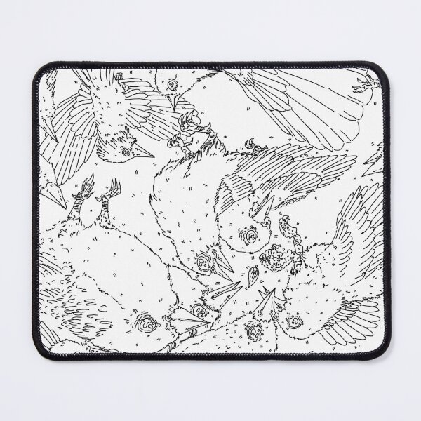 Item preview, Bird Fight (Black Lined) designed and sold by knightwhale.